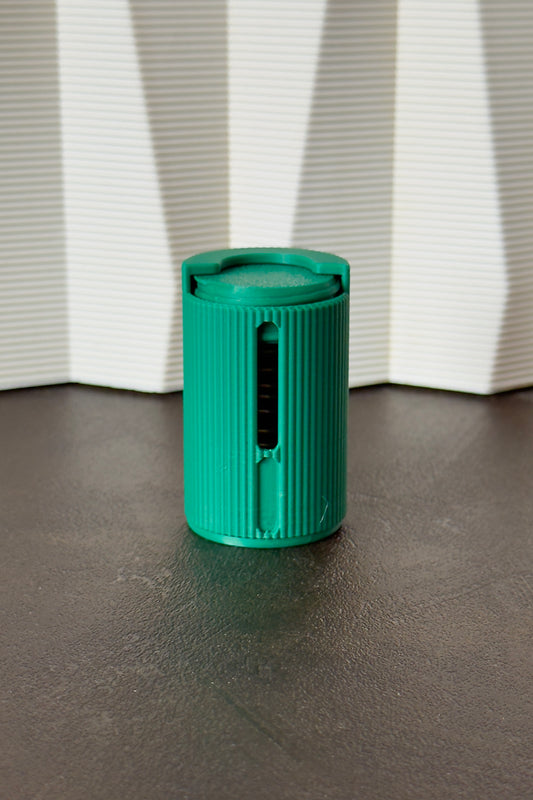 "Mean Green" Coin Holder with Spring (Small)