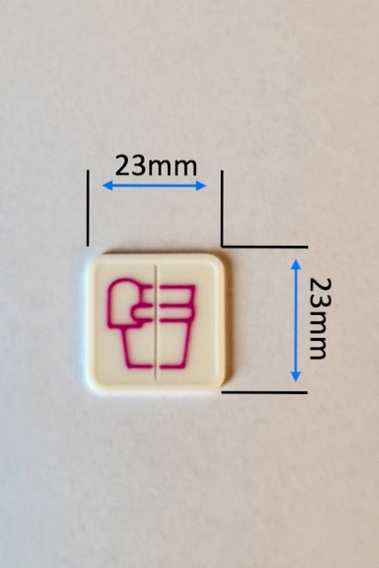 "Night" Coin Holder with Spring for Square Coins