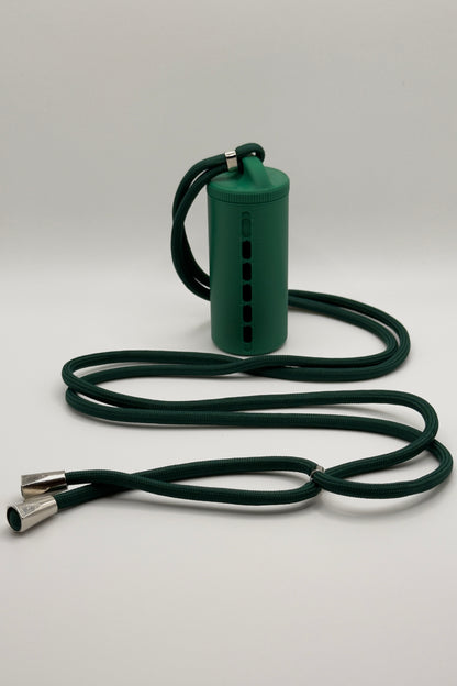 "Mean Green" Coin Holder with Luxury Lanyard