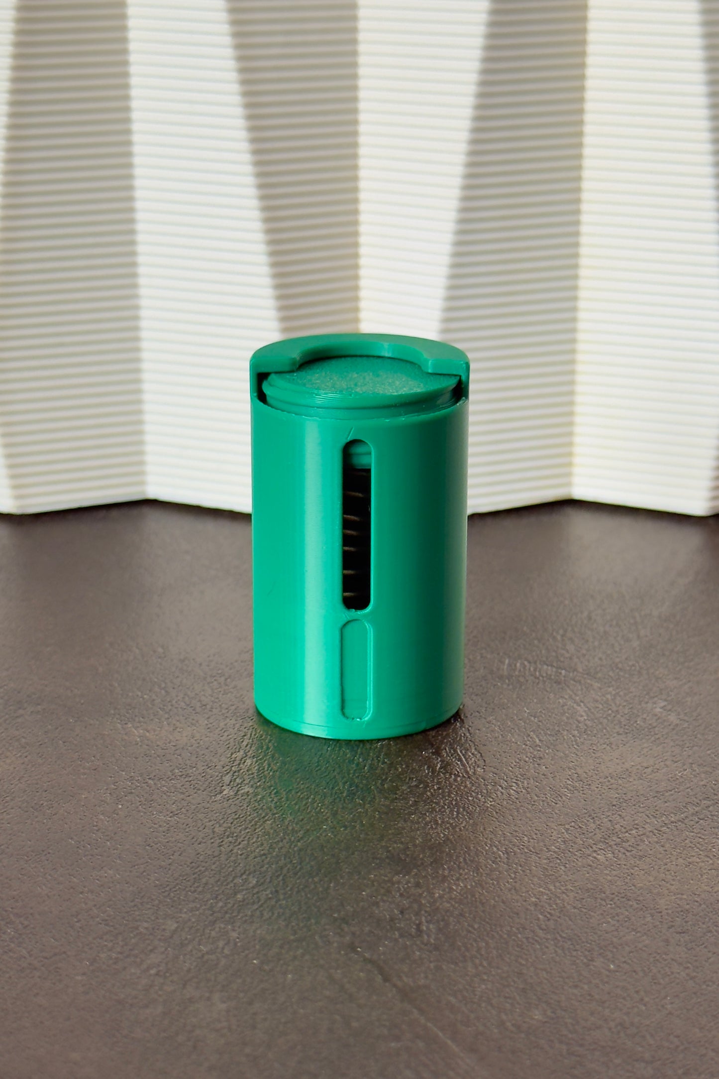 "Mean Green" Coin Holder with Spring (Small)