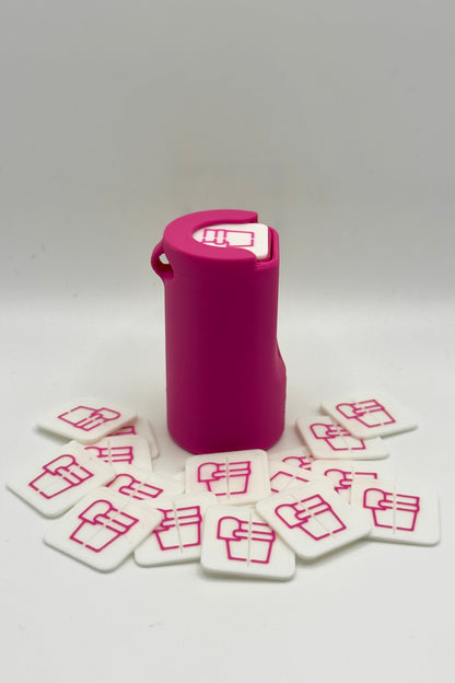 "Pinky Promise" Coin Holder with Spring for Square Coins