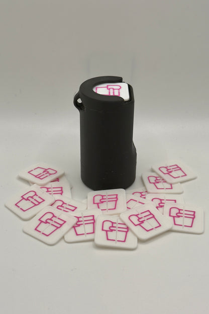 "Night" Coin Holder with Spring for Square Coins