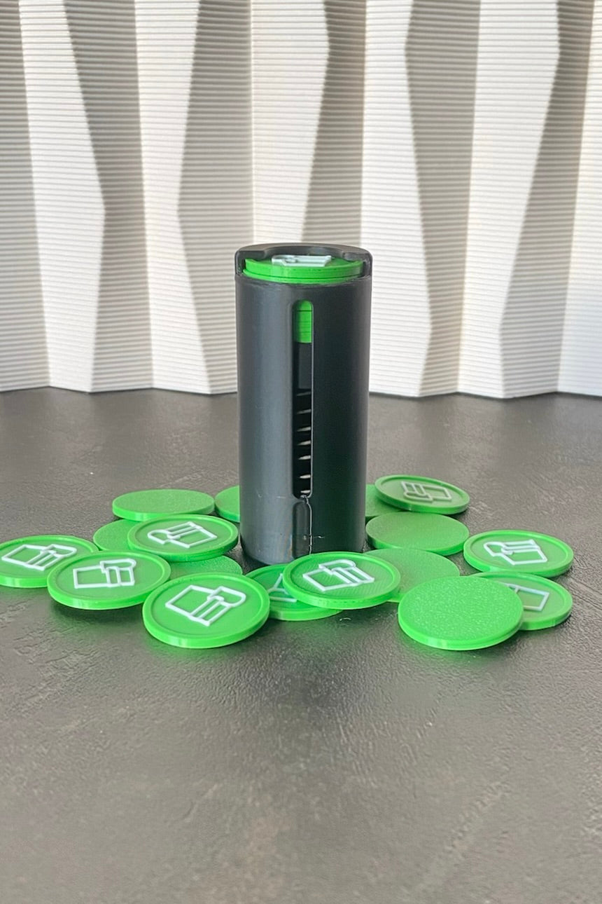 "Night" Coin Holder with Spring