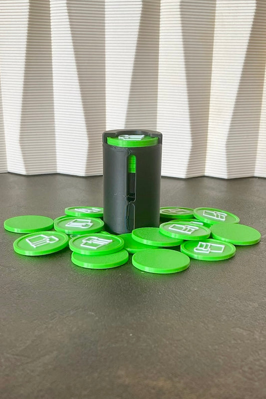 "Night" Coin Holder with Spring (Small)