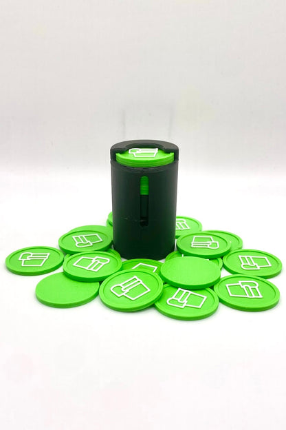 "Night" Coin Holder with Spring (Small)