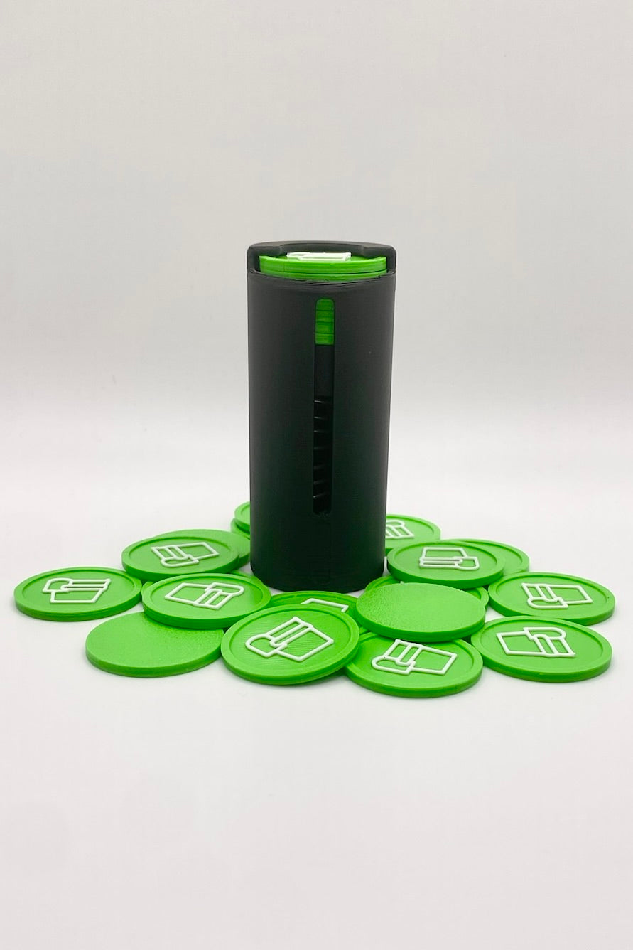 "Night" Coin Holder with Spring